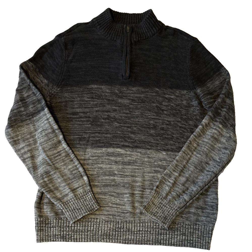 Urban Pipeline Men's L 1/4 Zip Pullover Knit Sweater Colorblock Classic Capsule